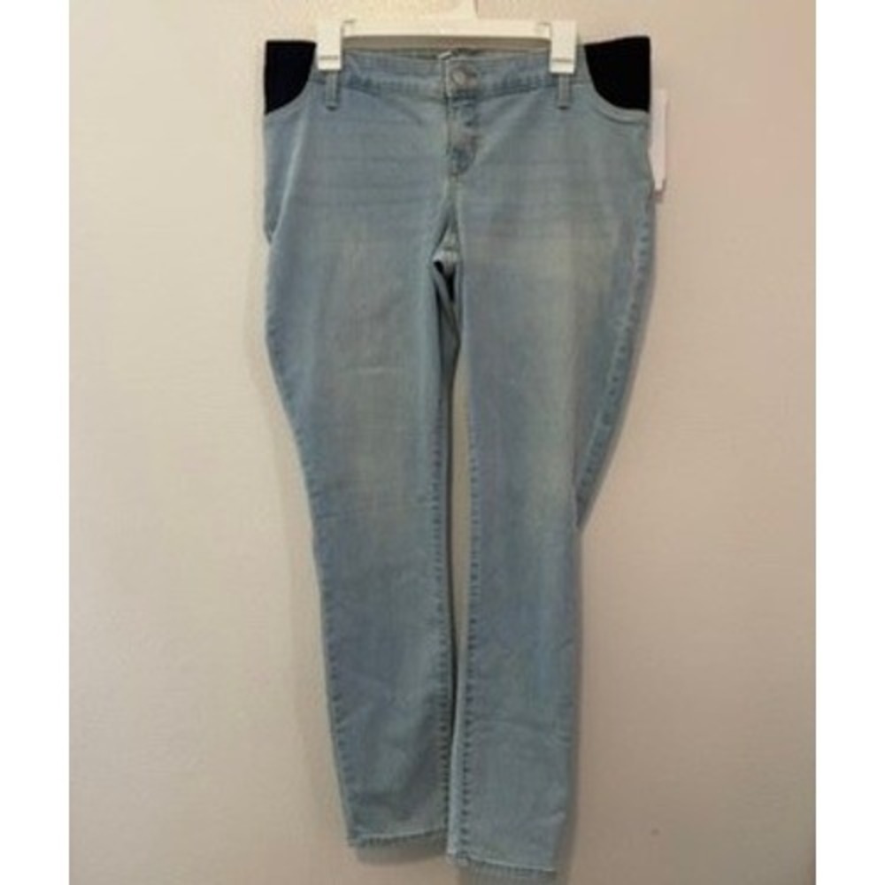 Isabel Maternity Ingrid & Isabel Skinny Maternity Jeans Light Blue Size 8 NEW